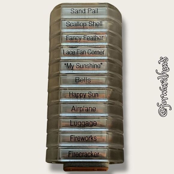 26 Fiskars Stacking Stackable Rubber Stamps Set - 2 Sizes - Picture 5 of 8